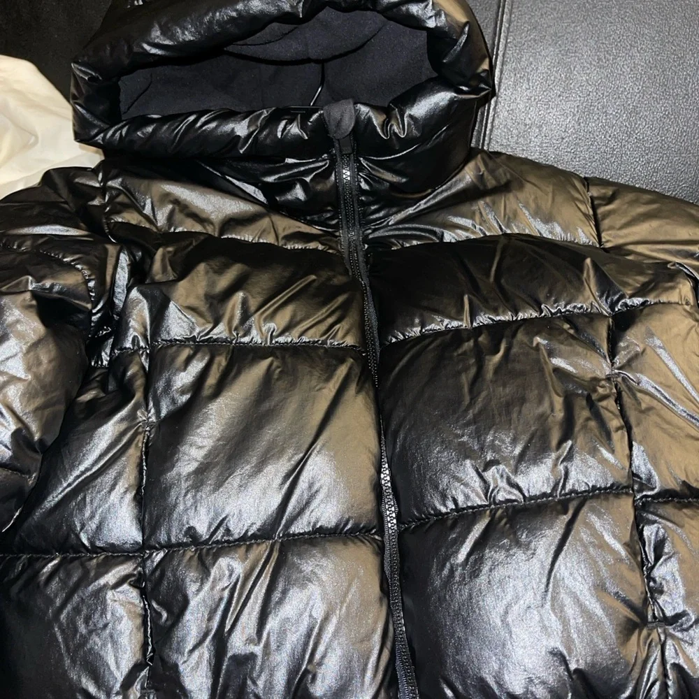 KIDS All in Motion Shiny Black Kids Puffer Jacket Size large GIRLS 11/12